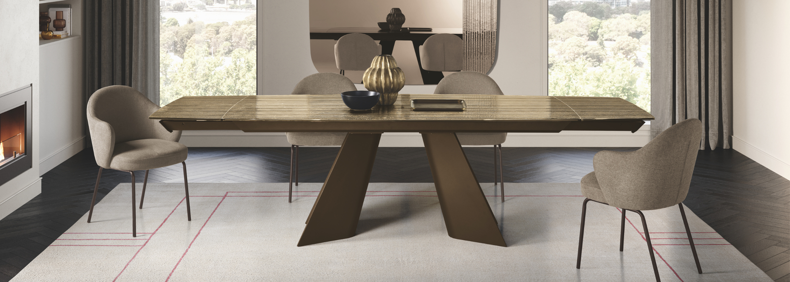 Arredamento moderno, ambientazione della collezione