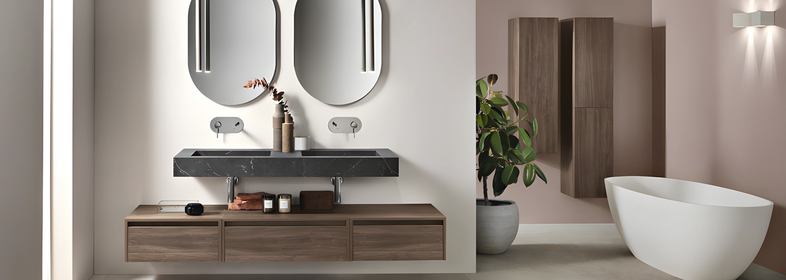 Arredo bagno, ambientazione della collezione